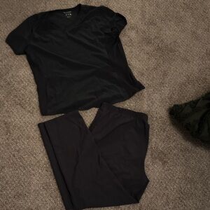 Dark Grey Scrub Set